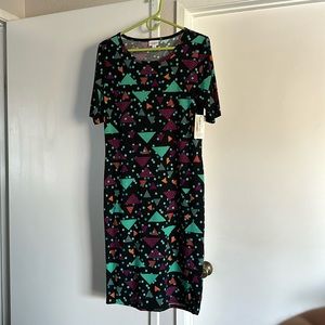 LuLaRoe Julia Dress Large - NWT